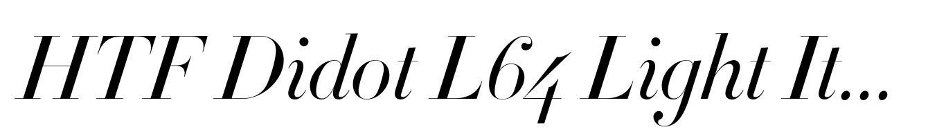 HTF Didot L64 Light Italic